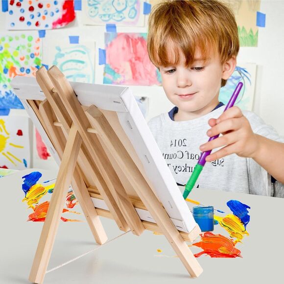 4Pack -12" Wood Easel Stands Display A-Frame Photo, Picture and Sign Holder - Picture 6 of 6